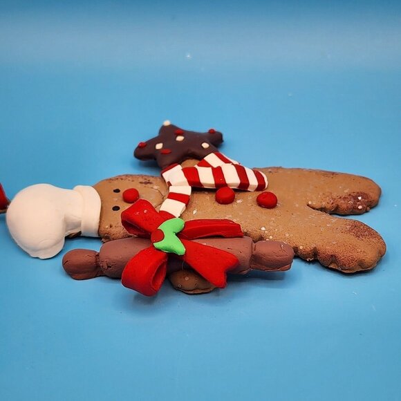 Kurt S. Adler Gingerbread Man Chef Ornament Frosted Faux Cookie Fake Bake v1 - Picture 8 of 9